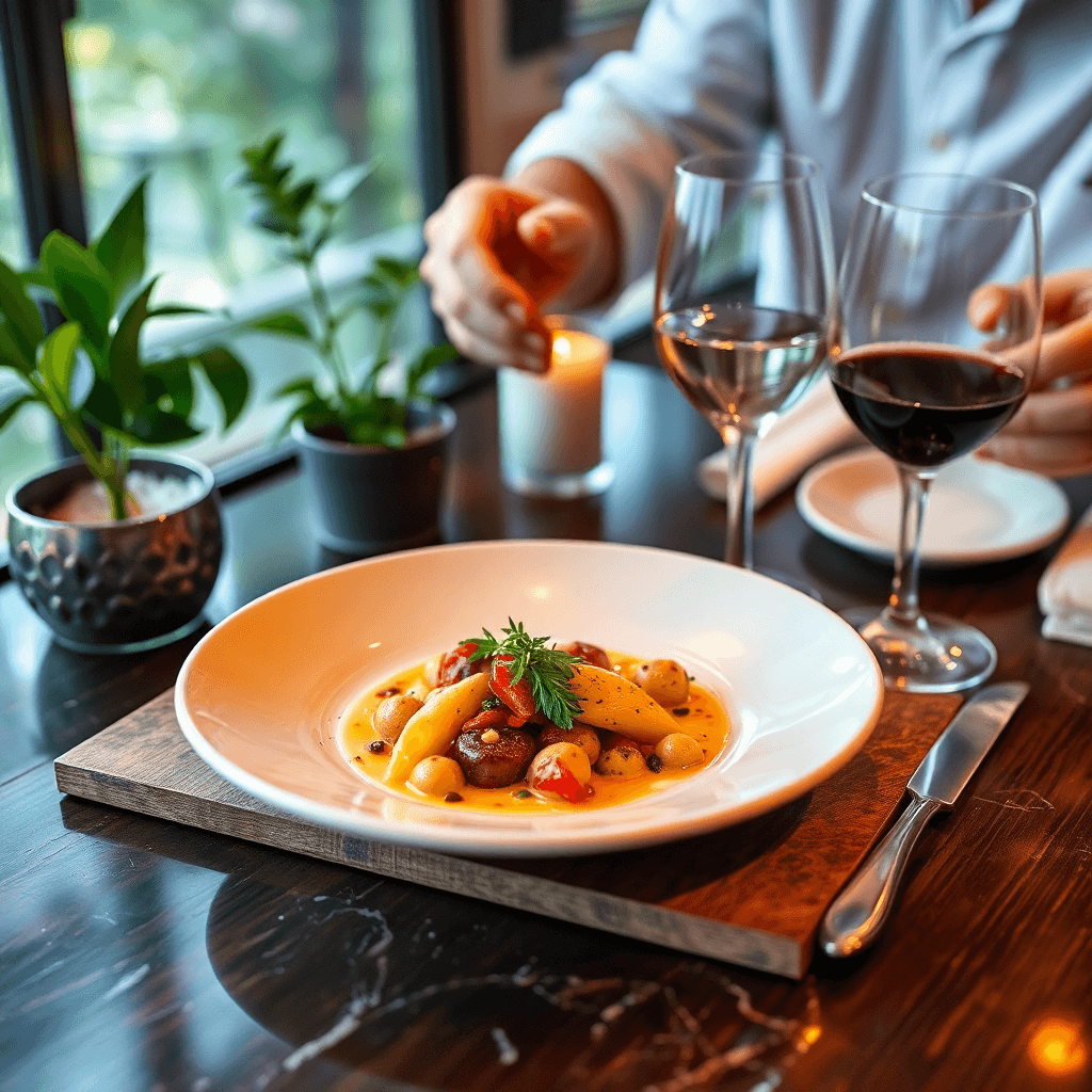 Vibrant street food market